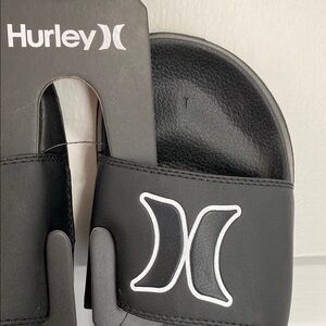 Hurley Black Slides